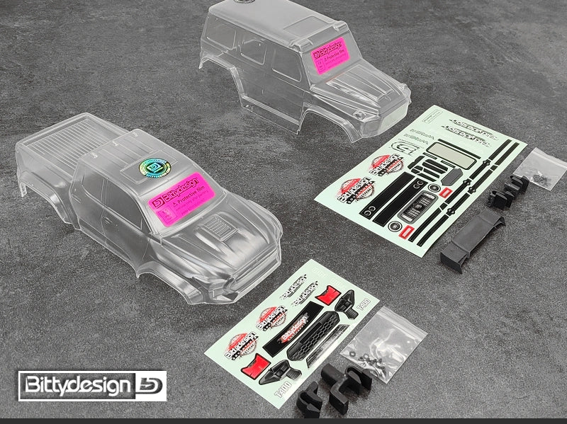 Carrosserie transparente 1/18 TRAXXAS TRX-4M W464 prédécoupée - BDTRX-18W464