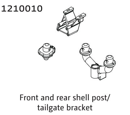 Ensemble de fixation pour carrosserie et aileron Neon Buggy - 1210010