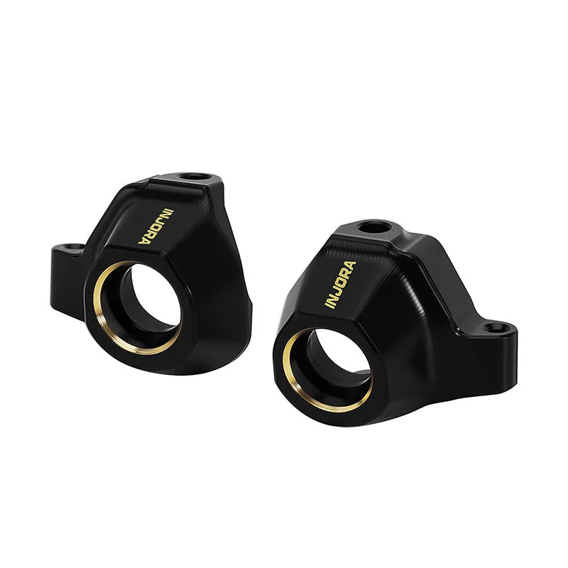 Fusées de direction en laiton noir Injora pour Axial SCX30 1/30