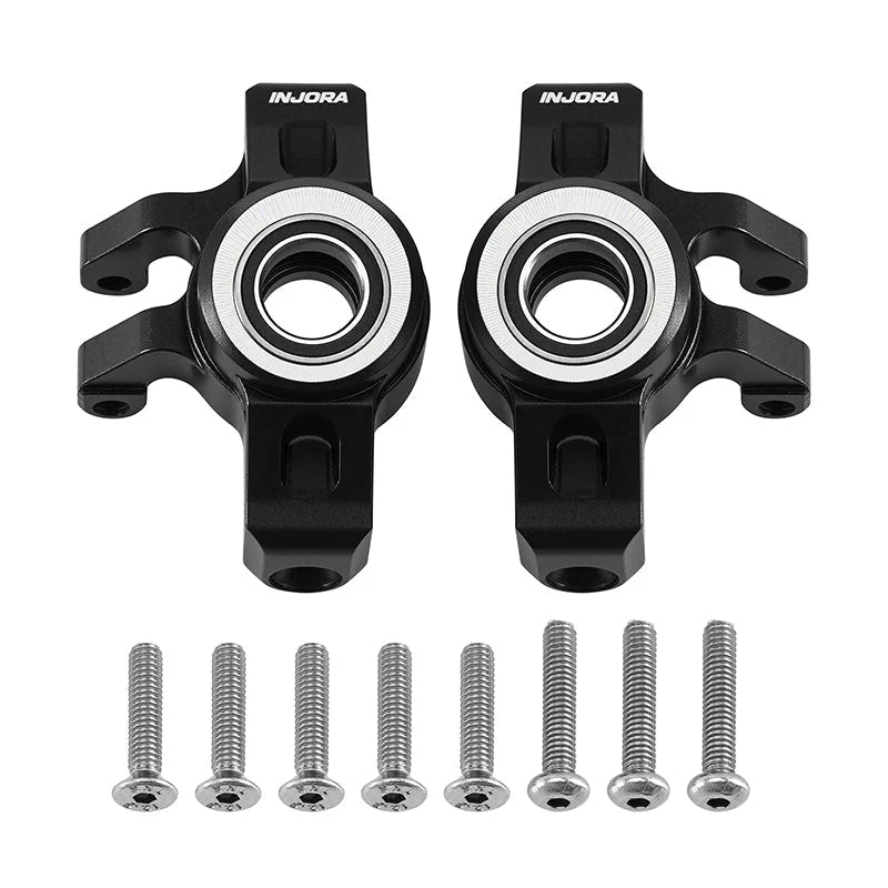 Fusées d'essieu en aluminium INJORA pour Arrma 1/14 Typhon Grom 1/18 Granite Grom