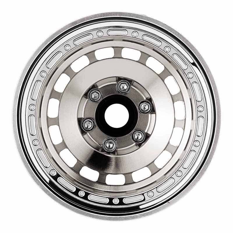 4 jantes INJORA 1,9" chrome en aluminium CNC pour crawlers RC 1/10 (W1903)