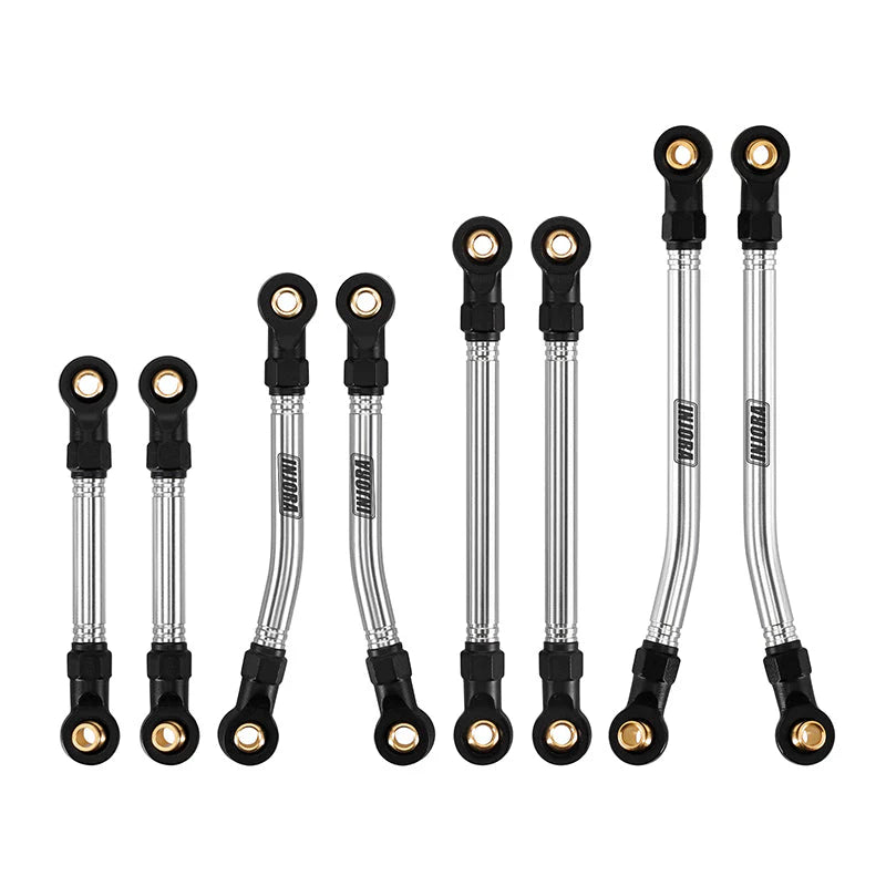 Jeu de biellettes de direction et de bras de suspension INJORA en acier inoxydable pour HPI Venture18 - Breizh Modélisme.