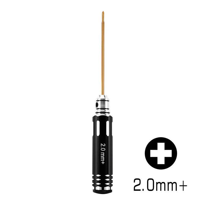 Tournevis cruciforme 2 mm + clé hexagonale 3 mm Injora pour Axial SCX30 1/30