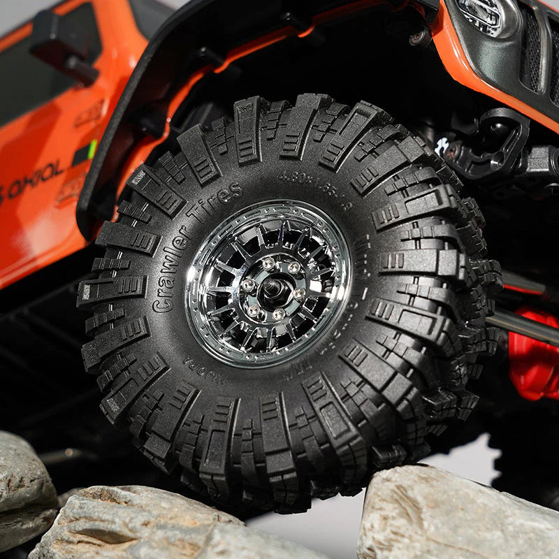 Jantes multi-rayons INJORA 1,9" en aluminium CNC pour crawler RC 1/10 - DGW-1902CH - Breizh Modélisme.