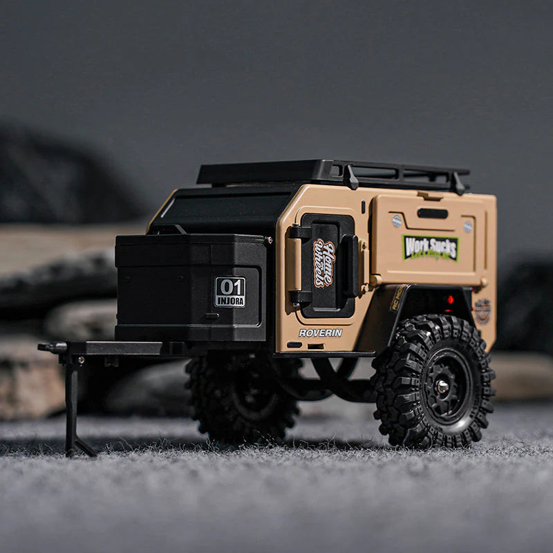 Remorque tout-terrain INJORA pour crawler 1/18 et 1/24 TRX4M SCX24 - DG-TC10YE