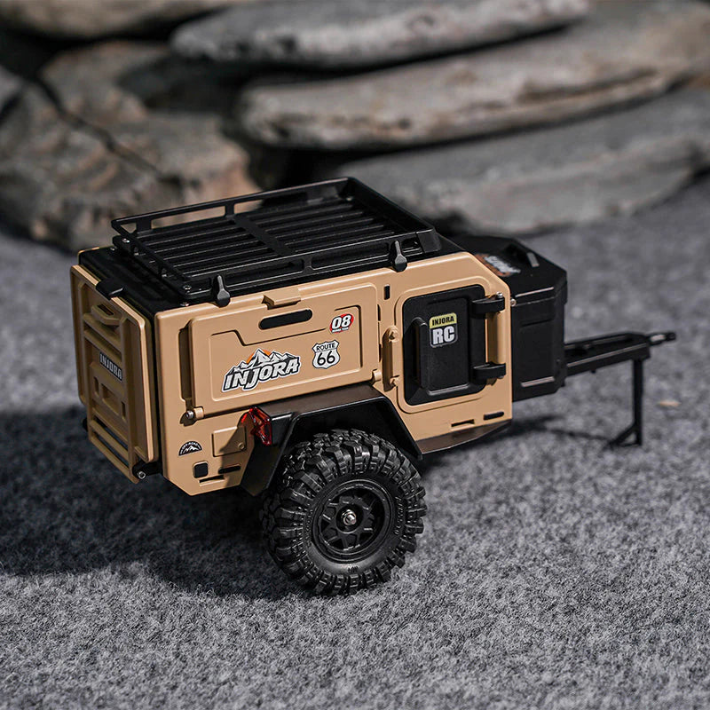 Remorque tout-terrain INJORA pour crawler 1/18 et 1/24 TRX4M SCX24 - DG-TC10YE