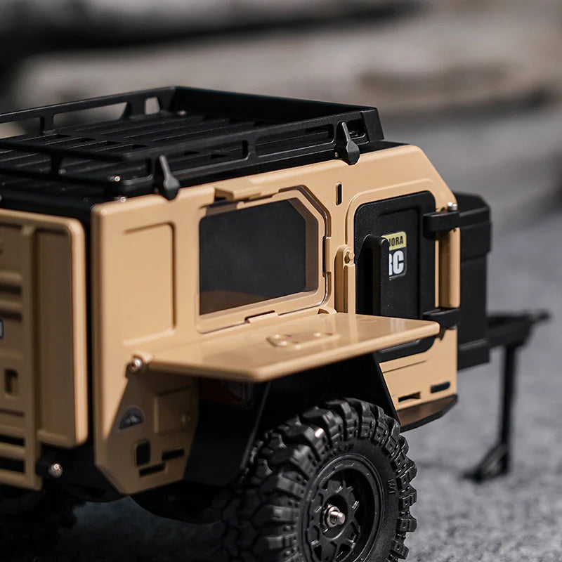 Remorque tout-terrain INJORA pour crawler 1/18 et 1/24 TRX4M SCX24 - DG-TC10YE