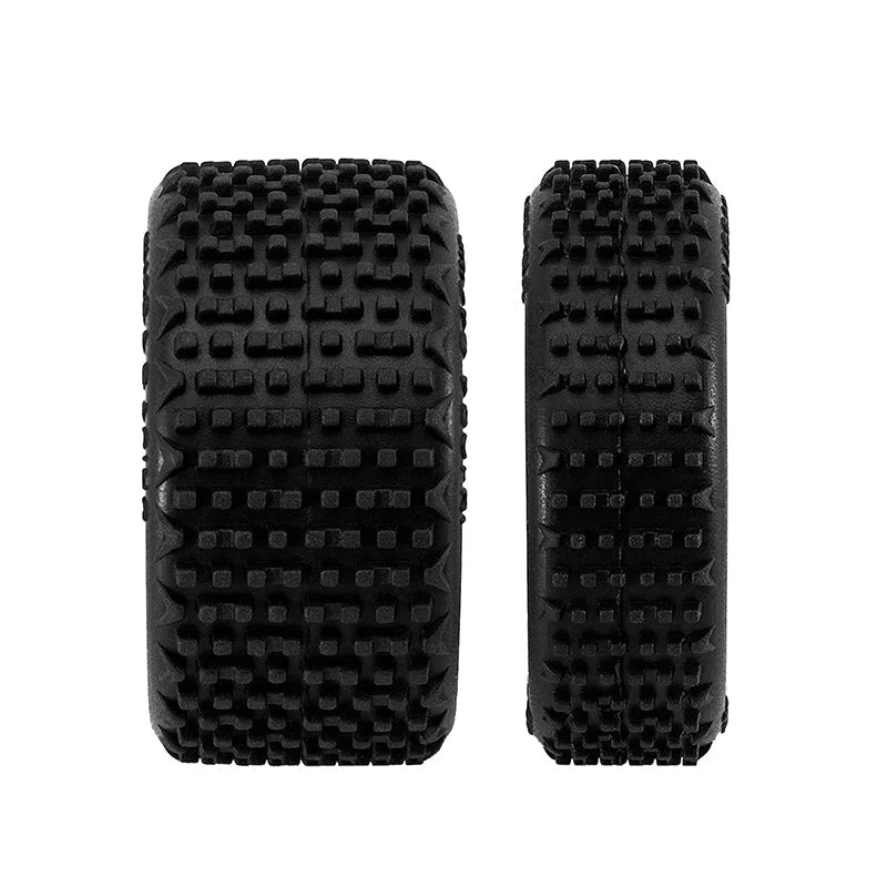 Pneus et roues pré-montés jaune INJORA pour buggy Losi Micro-B 1/24 - MBT01-YE