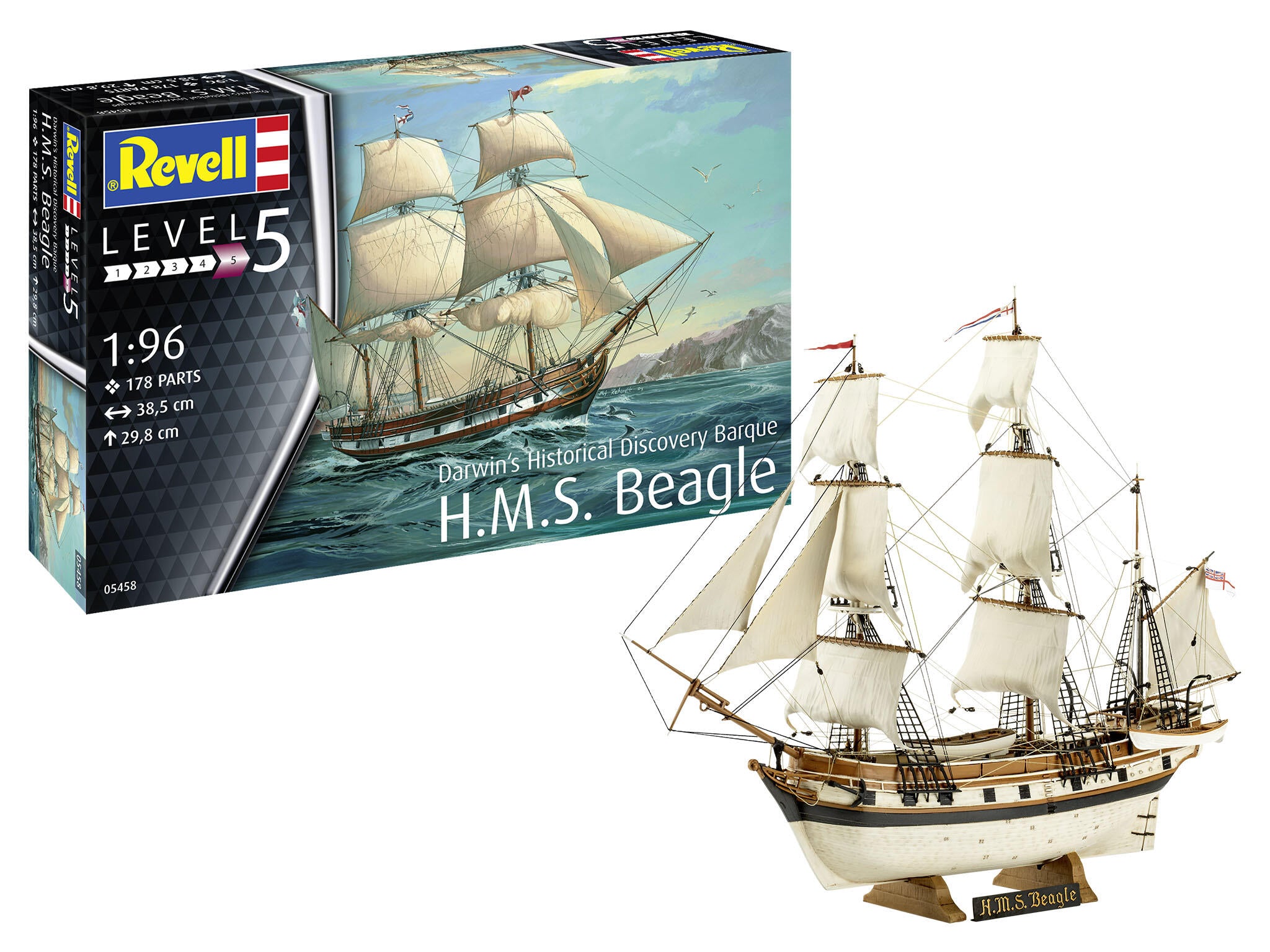 Maquette bateau Revell 05458 Darwin's Historical Discovery Barque H.M.S. Beagle