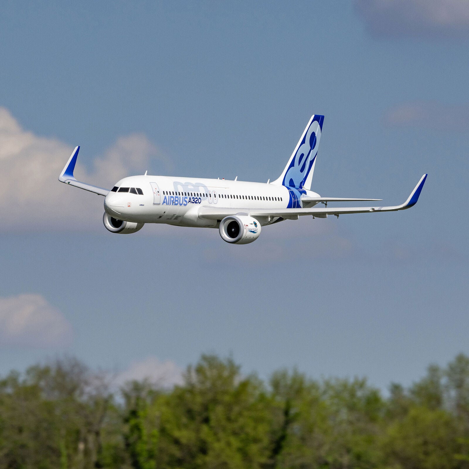 Airbus A320neo Twin 64mm EDF BNF Basic AS3X + SAFE - EFL1493