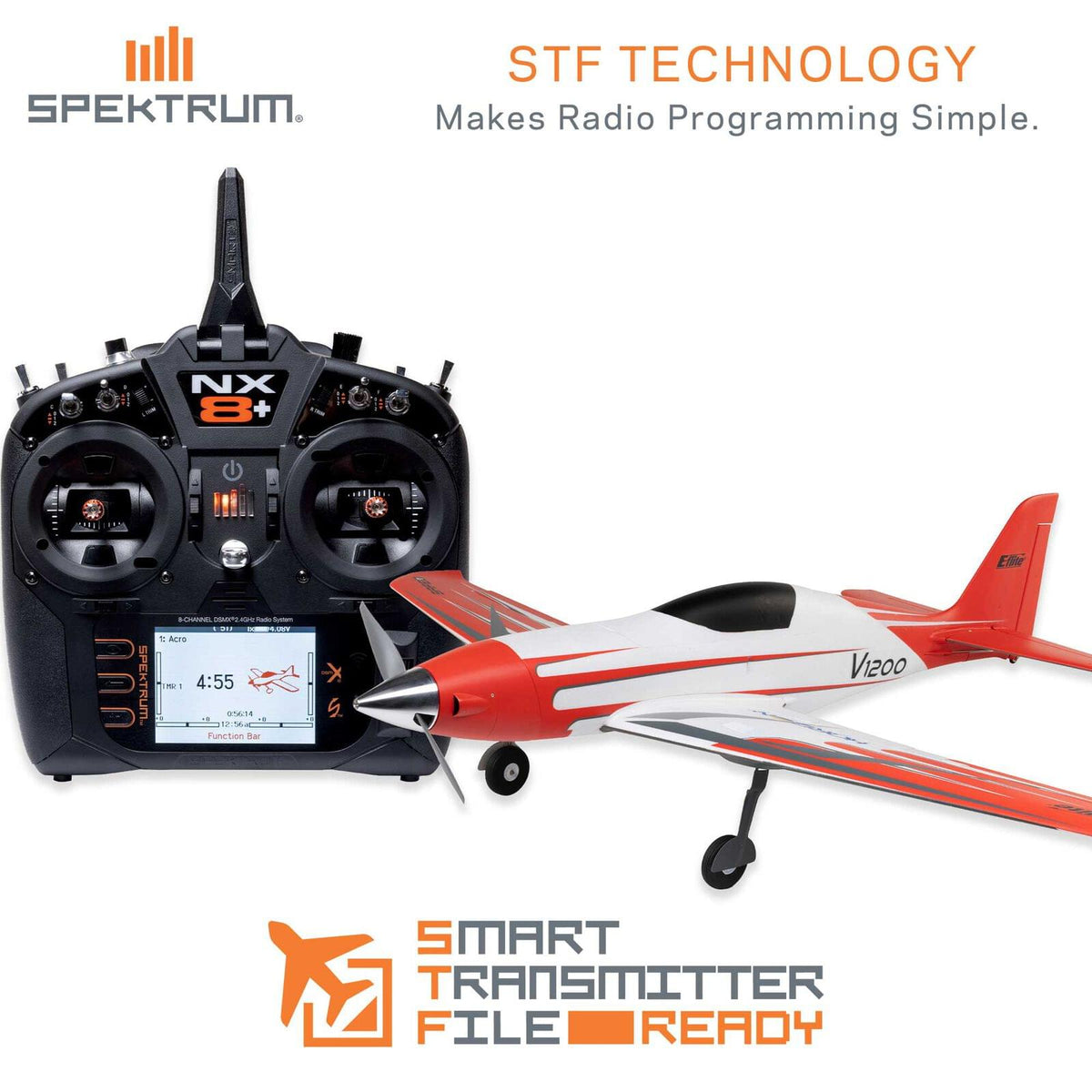 E-flite V1200 1.2m BNF Basic avec AS3X+ et SAFE