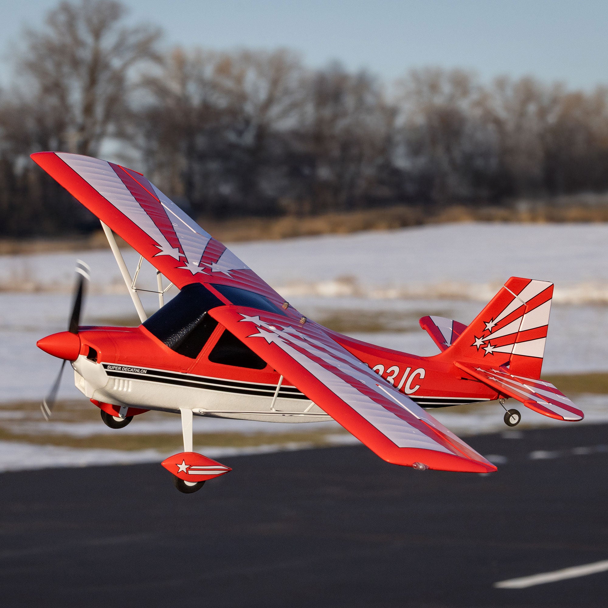 Avion RC E-Flite Super Decathlon 1.2m PNP - EFL20575 - Breizh Modélisme.