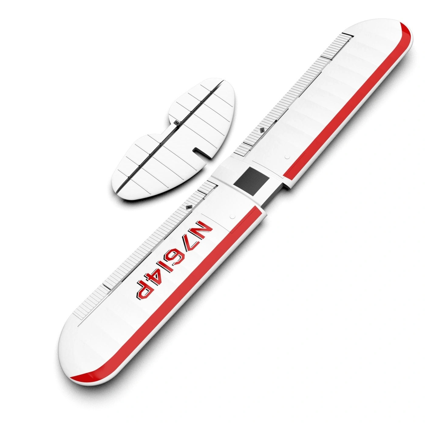 Stabilisateur d'aile et de queue Sport Cub 500 rouge - EXP7610402R - Breizh Modélisme.