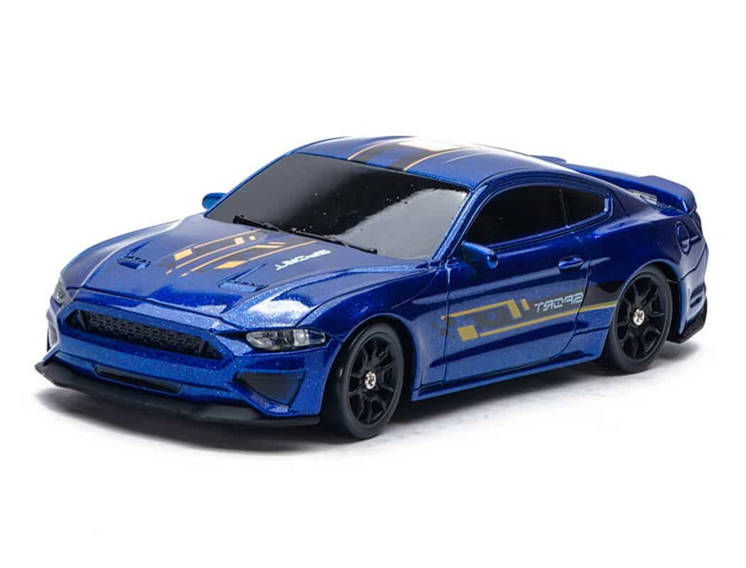 Voiture de drift E-ZEE RC 1/43 muscle avec gyro bleu