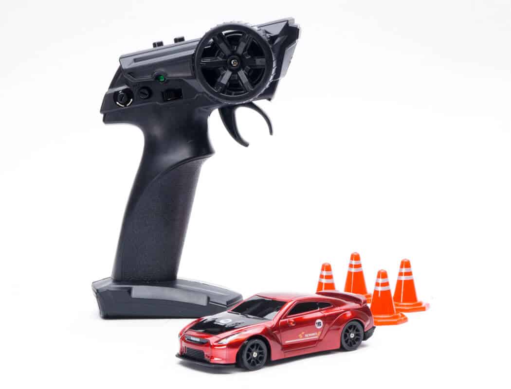 Voiture de drift E-ZEE RC 1/43 avec gyro rouge