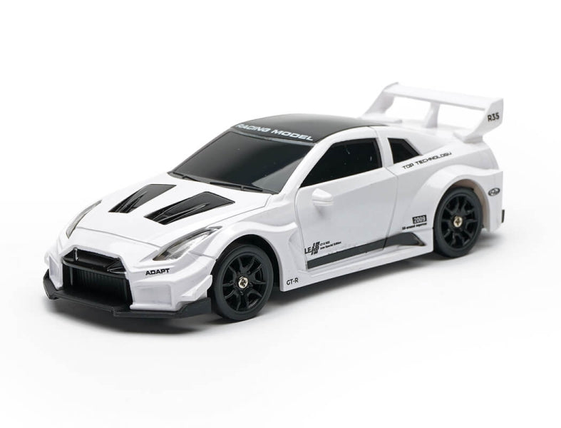 Voiture de drift E-ZEE RC 1/43 350Z avec gyro blanche - Breizh Modélisme.