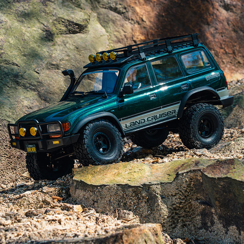1/10 Toyota Land cruiser 80 FCX10 brushless ARTR kit (RS) vert - FMS11042RS-GN-BL - Breizh Modélisme.