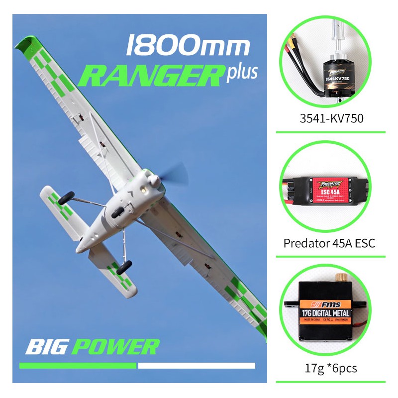 Avion FMS 1/8 Plane 1800mm Ranger PNP kit FMS124