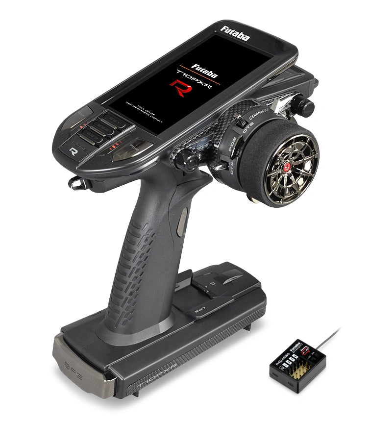 Futaba T10PXR radio F-4G/SR/T-FHSS + récepteur R404SBS 2.4GHz - Breizh Modélisme.