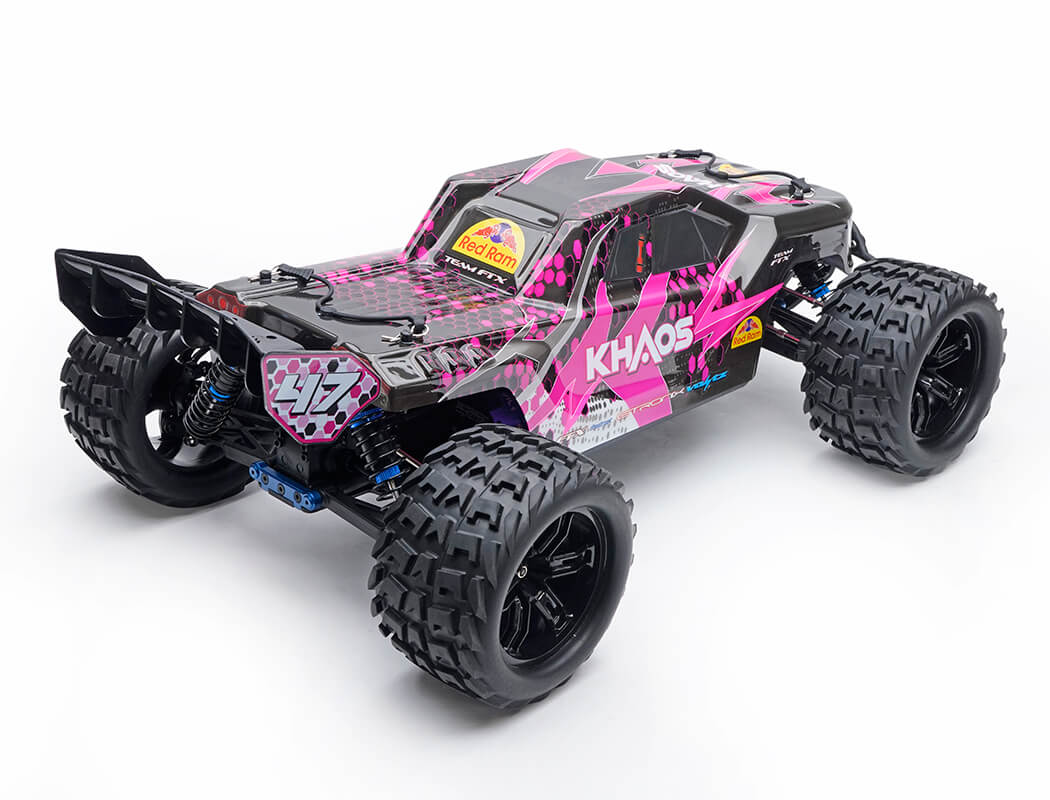 FTX Khaos 1/10 Tout Terrain Brushless 3S 4WD 5564 fushia