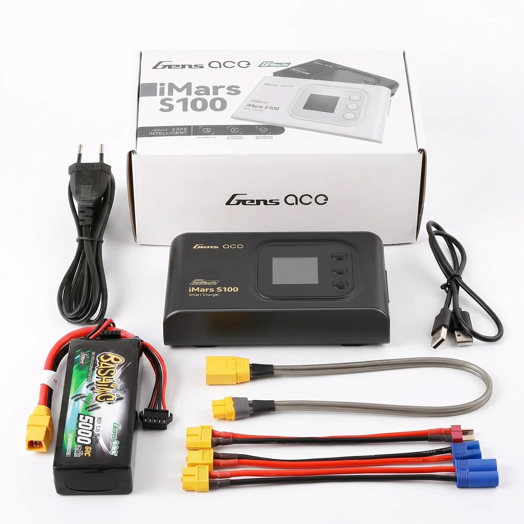 Combo 3S XT90 Gens Ace Chargeur avec une batterie lipo 3S XT90