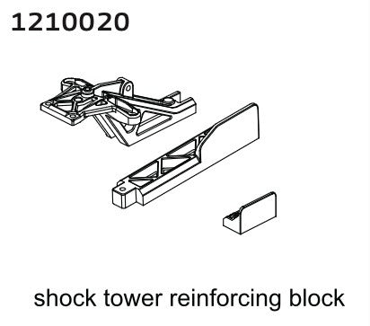 Ensemble de support de châssis avant Neon Buggy - 1210020
