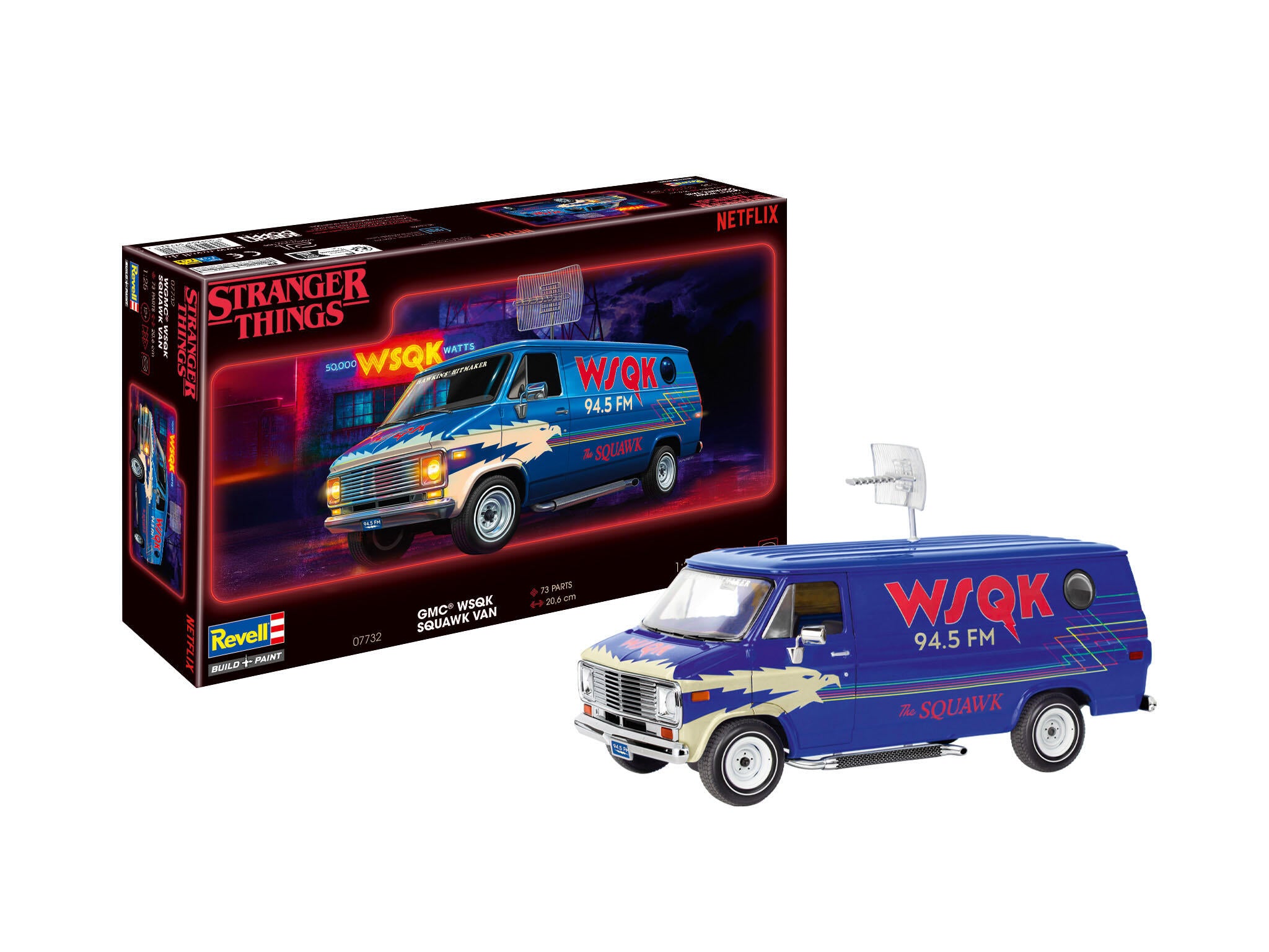Maquette film Revell 07732 GMC® WSQK Squawk Van "Stranger Things"
