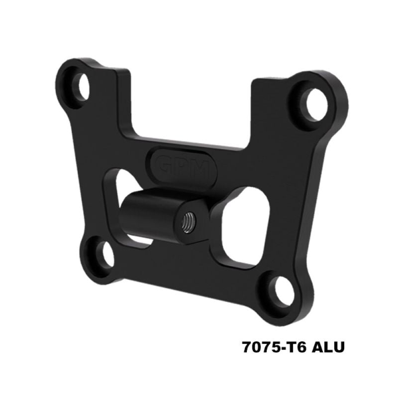 Support de cloison avant renforcé en aluminium noir GPM TRX MiniMaxx - GPMTXMM008BK - Breizh Modélisme.