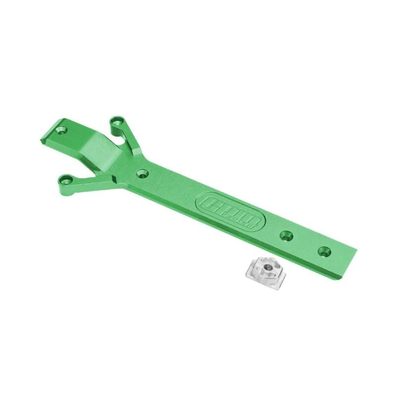 Plaque de châssis en aluminium vert (1) GPM TRX MiniMaxx - GPMTXMM016G - Breizh Modélisme.