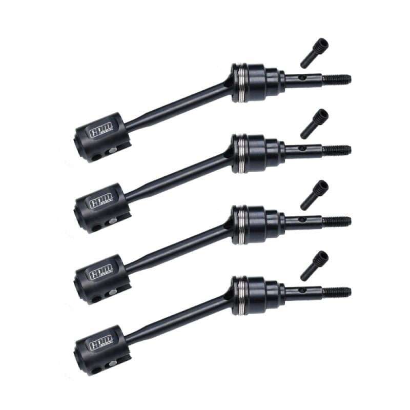 Arbres de transmission avant/arrière en acier au carbone noir (4) GPM TRX MiniMaxx - GPMTXMM050FRSBK - Breizh Modélisme.