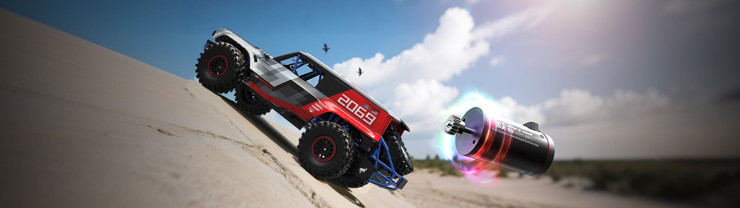 MJX Hyper GO H8P 1/8 RC Crawler Brushless Ford Bronco Baja 1000