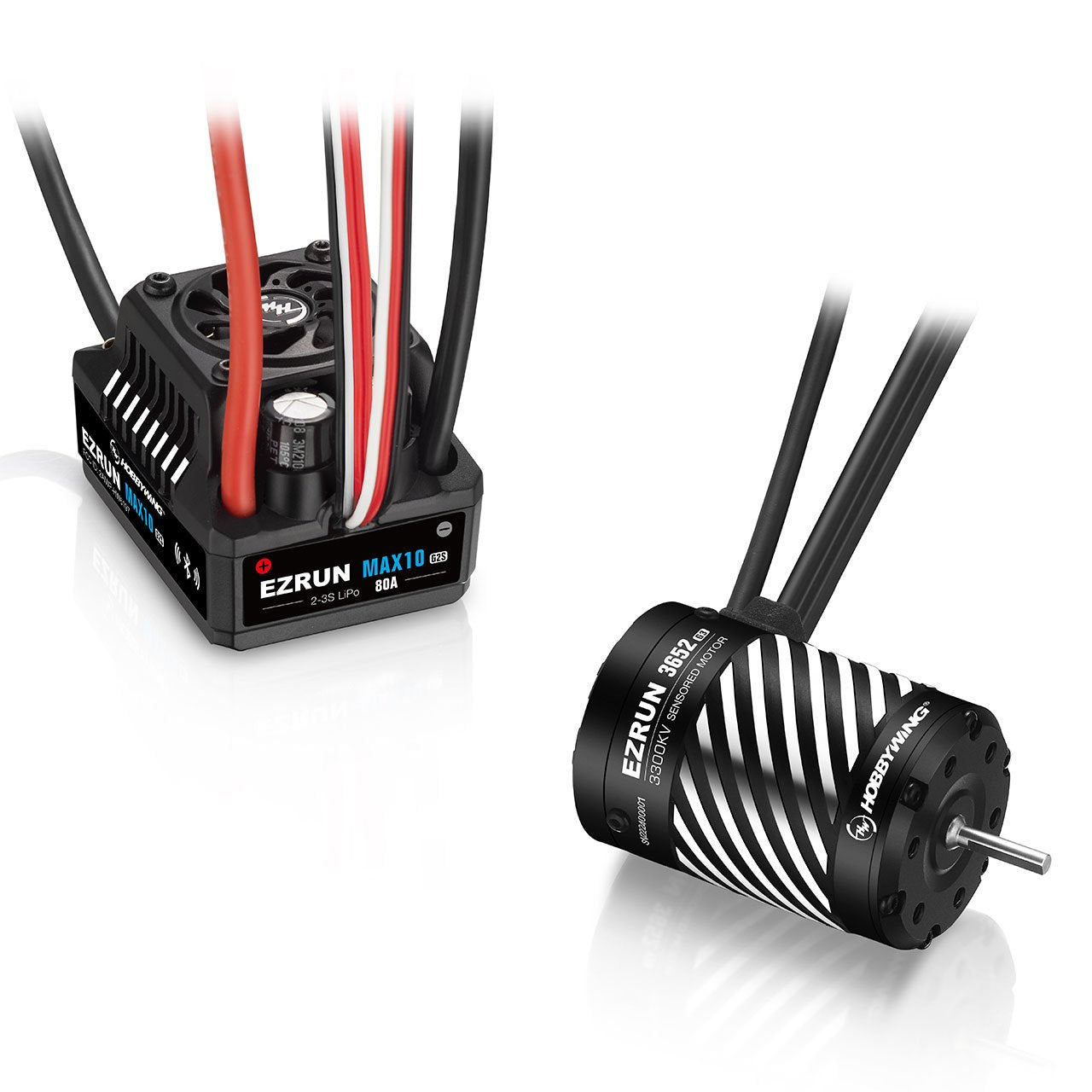 Combo brushless 1/10 Hobbywing Ezrun MAX10 G2S 80A 3652SD 3300 kV 3,17mm