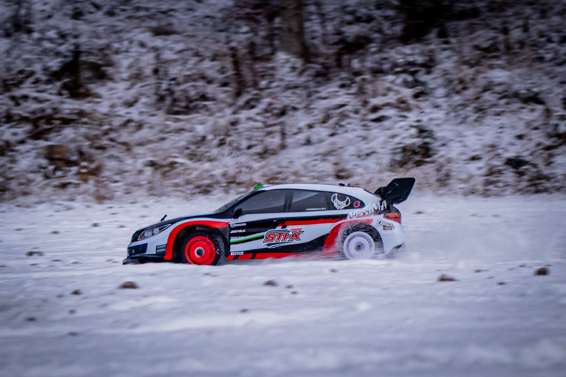 Rallye Absima 1/10 "STi-X" charbon 4WD RTR 12233 version Pack