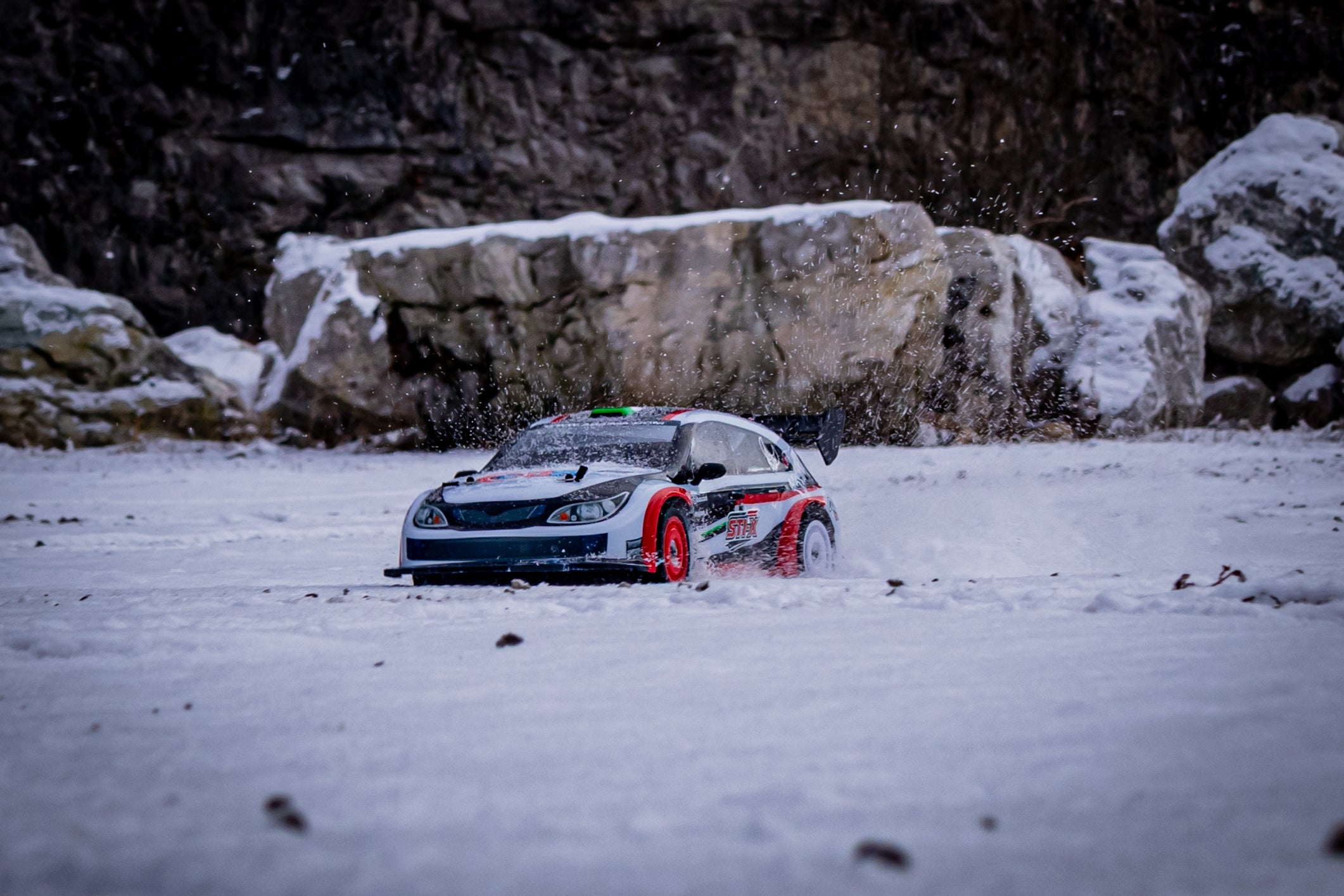 Rallye Absima 1/10 "STi-X" charbon 4WD RTR 12233 version Pack