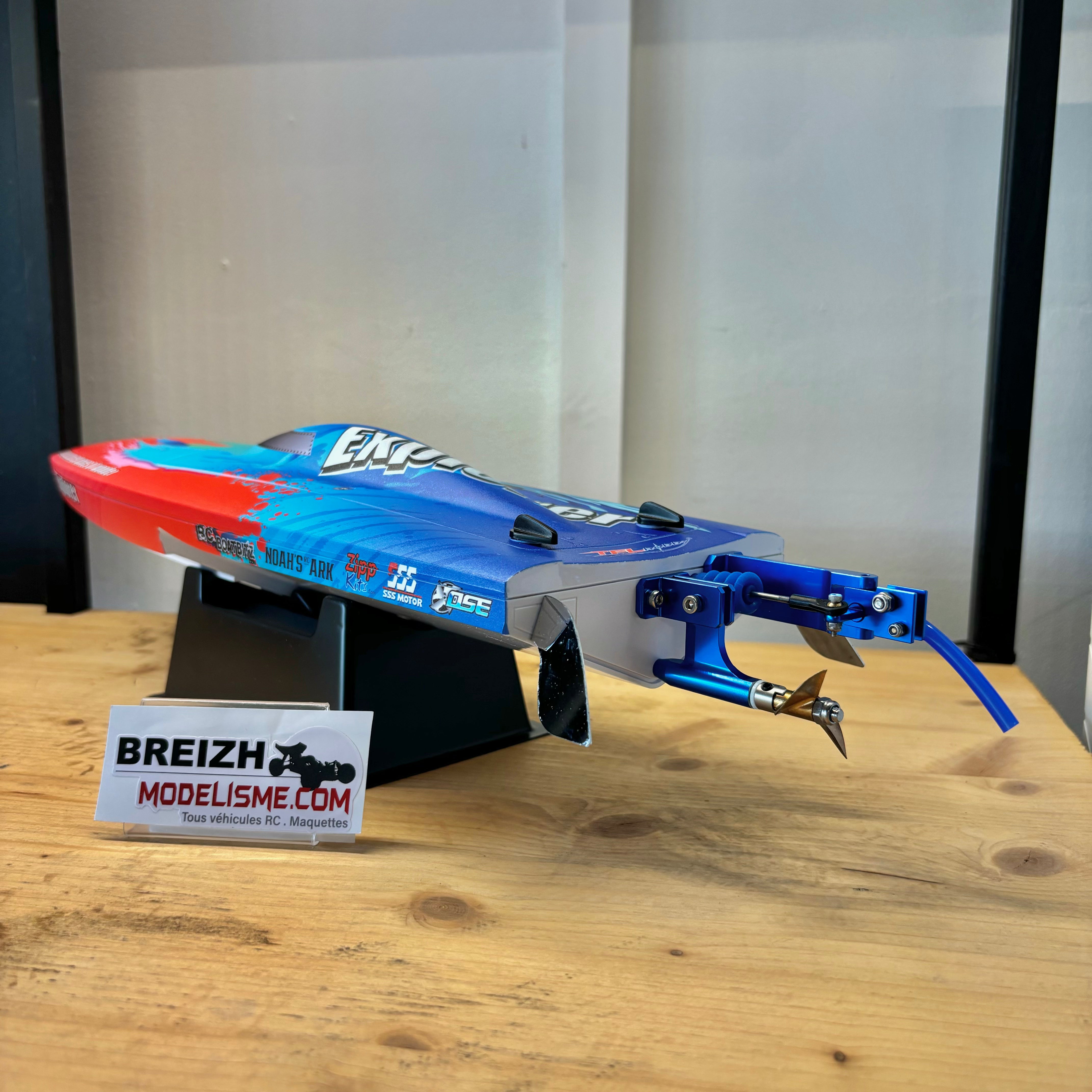 Bateau radiocommandé TFL Hobby 1158 Brushless Explorer Mono RTR - Bleu