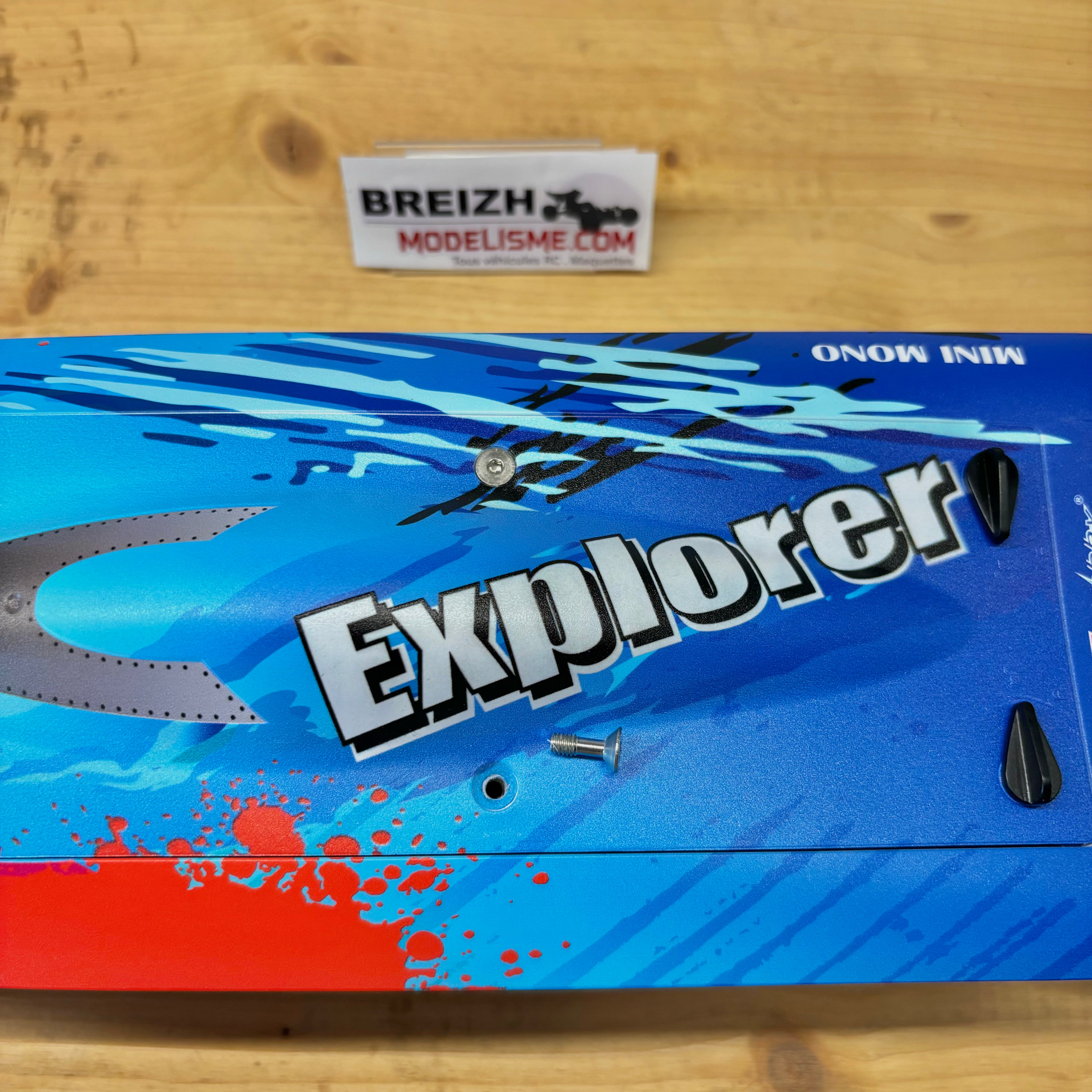 Bateau radiocommandé TFL Hobby 1158 Brushless Explorer Mono RTR - Bleu