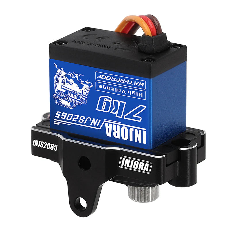 Servomoteur numérique INJORA 7 kg haute tension étanche 2065 avec support 1/18 TRX4M