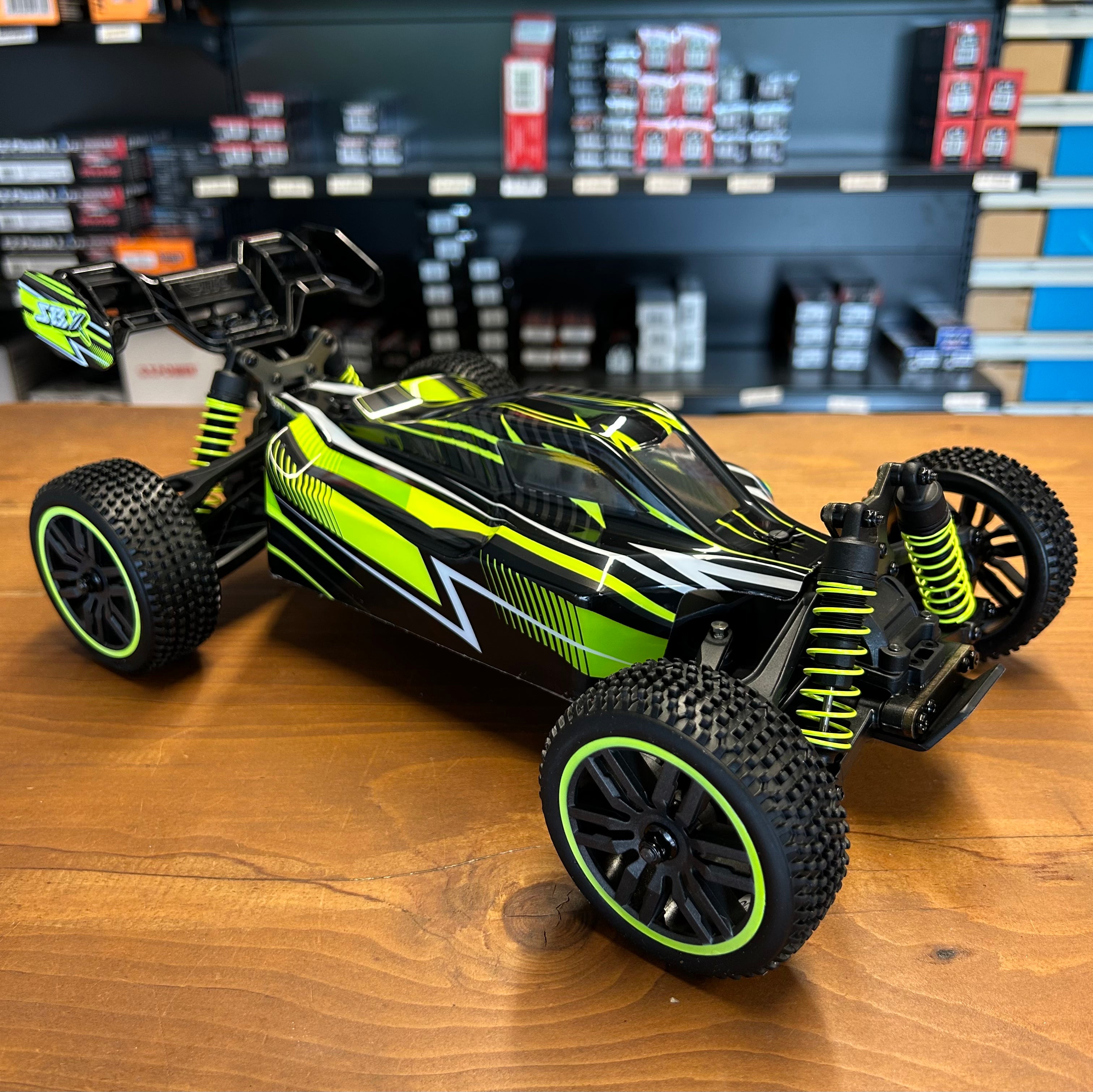 Voiture radiocommandée Funtek SBX Buggy 1/12 XL Jaune 50km/h