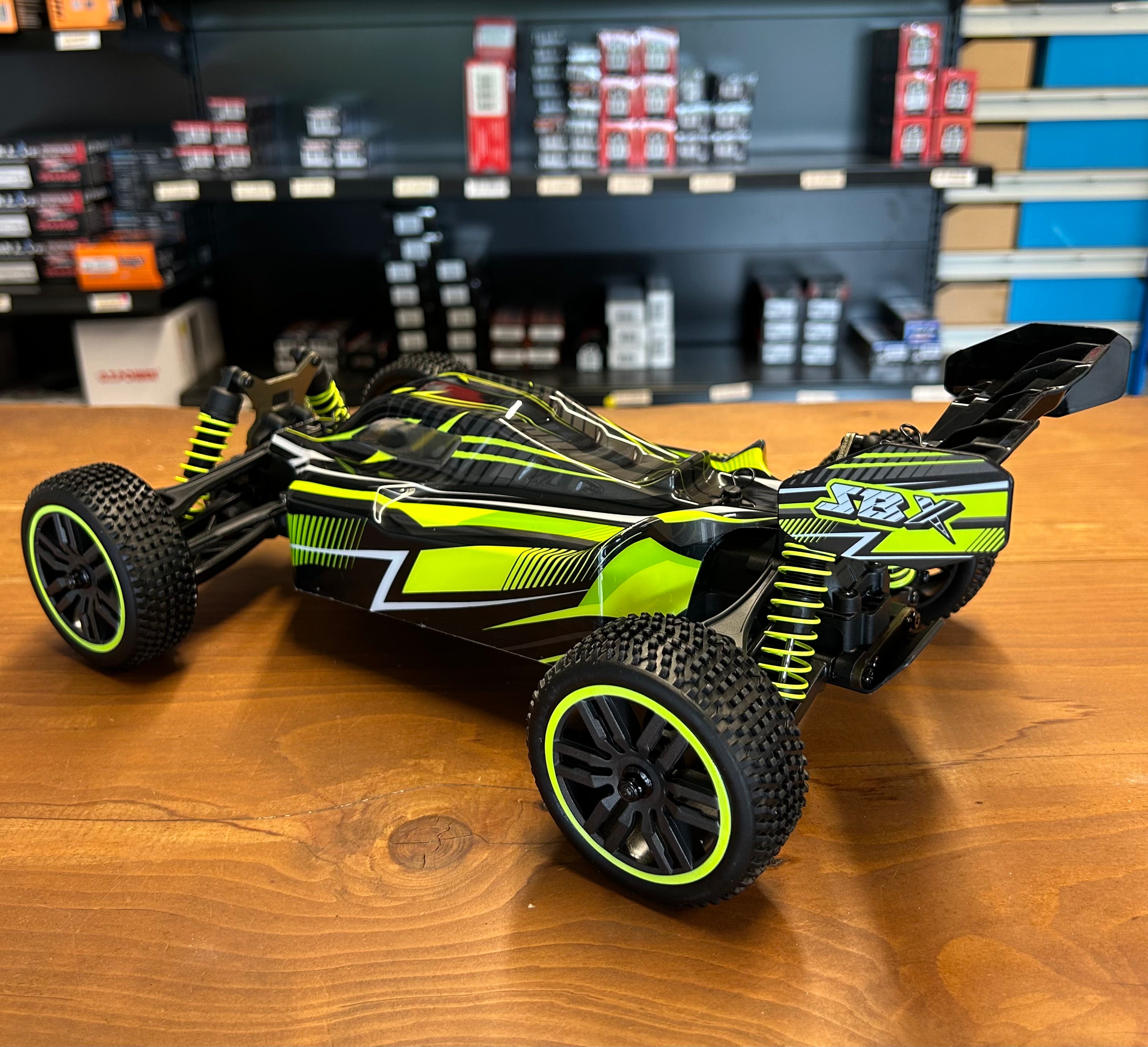 Voiture radiocommandée Funtek SBX Buggy 1/12 XL Jaune 50km/h