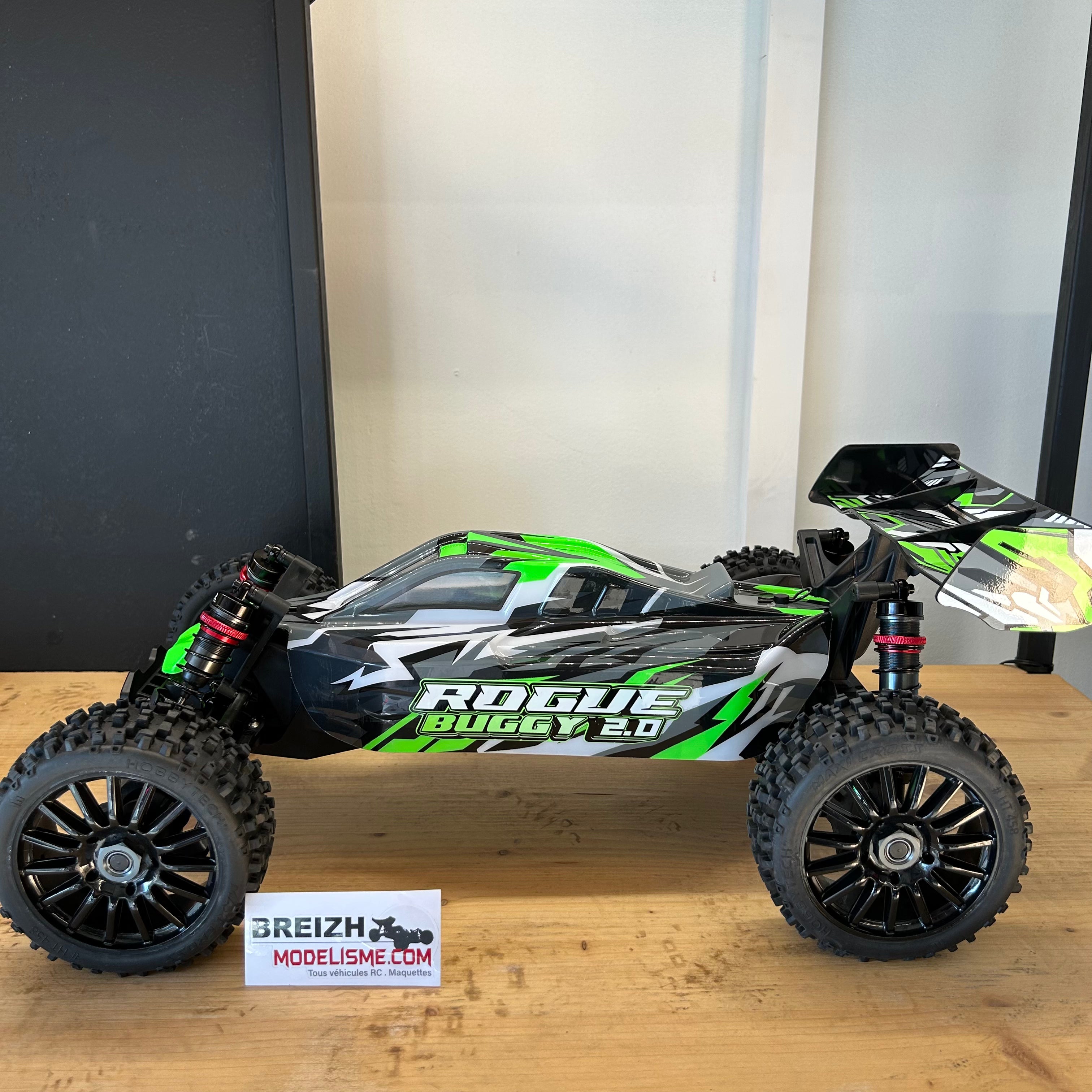 Rogue Buggy 2.0 1/8 Brushless verte version PACK 3S