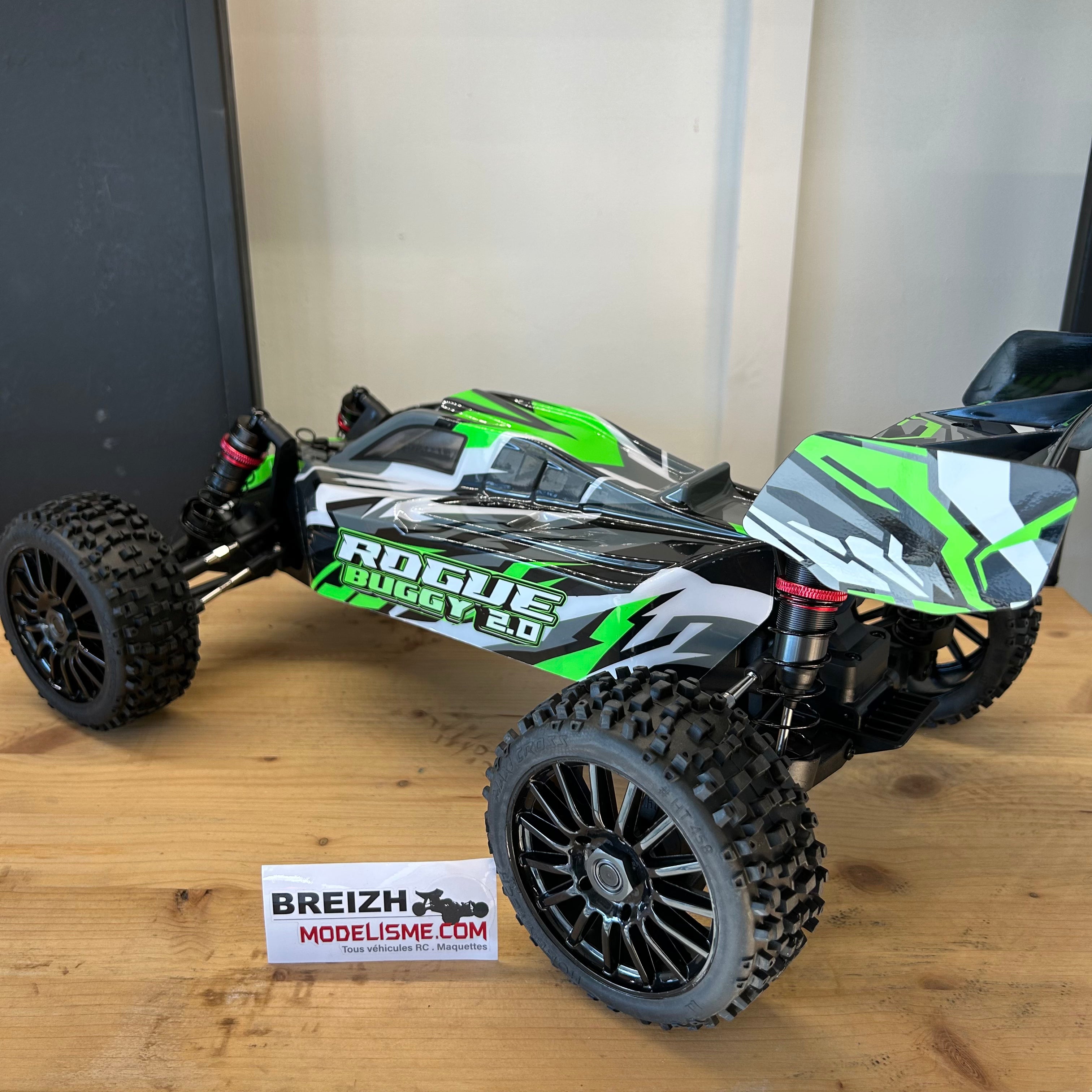 Rogue Buggy 2.0 1/8 Brushless verte version PACK 3S
