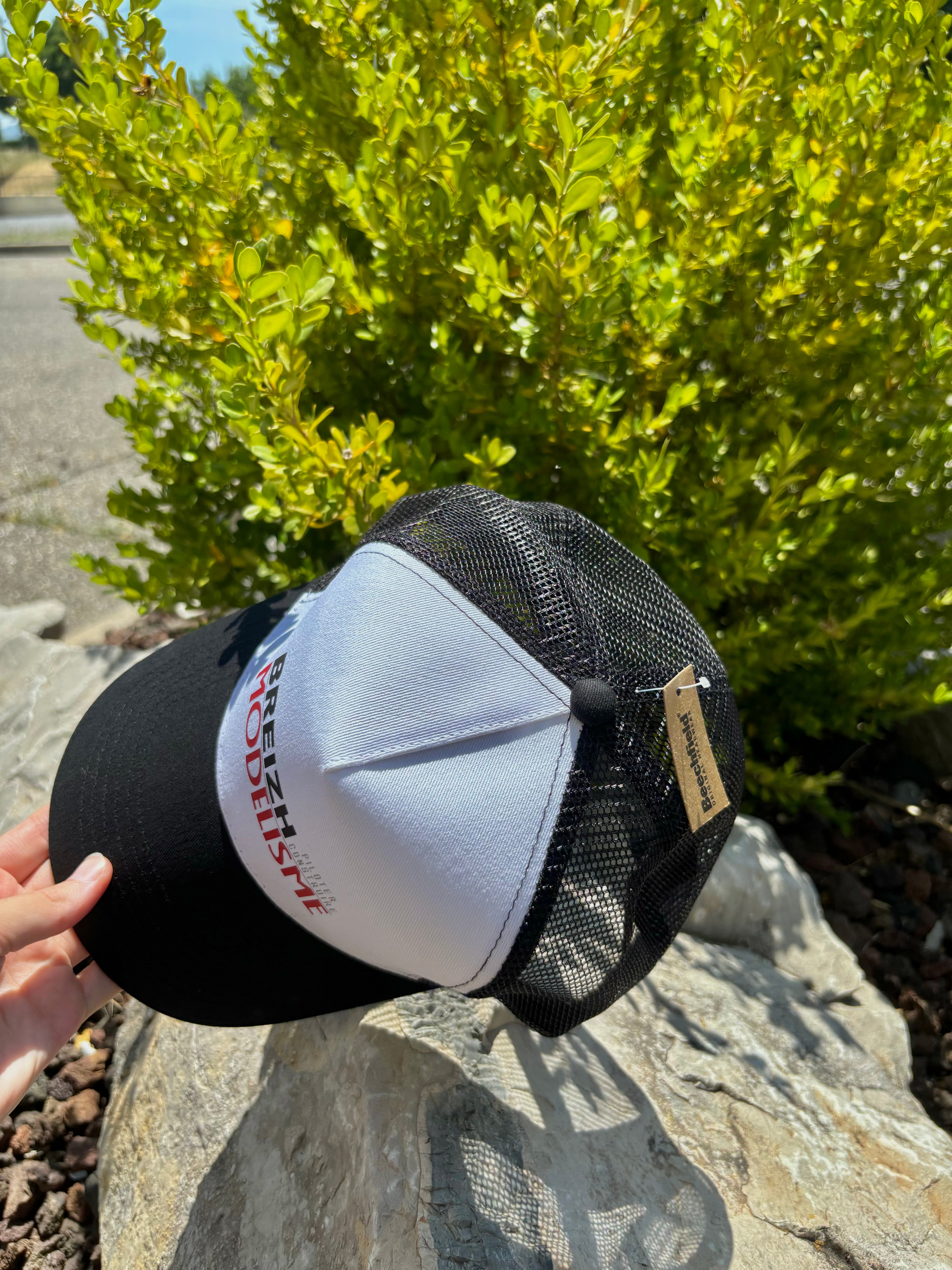 Casquette Breizh Modelisme trucker noir blanc - Breizh Modélisme.