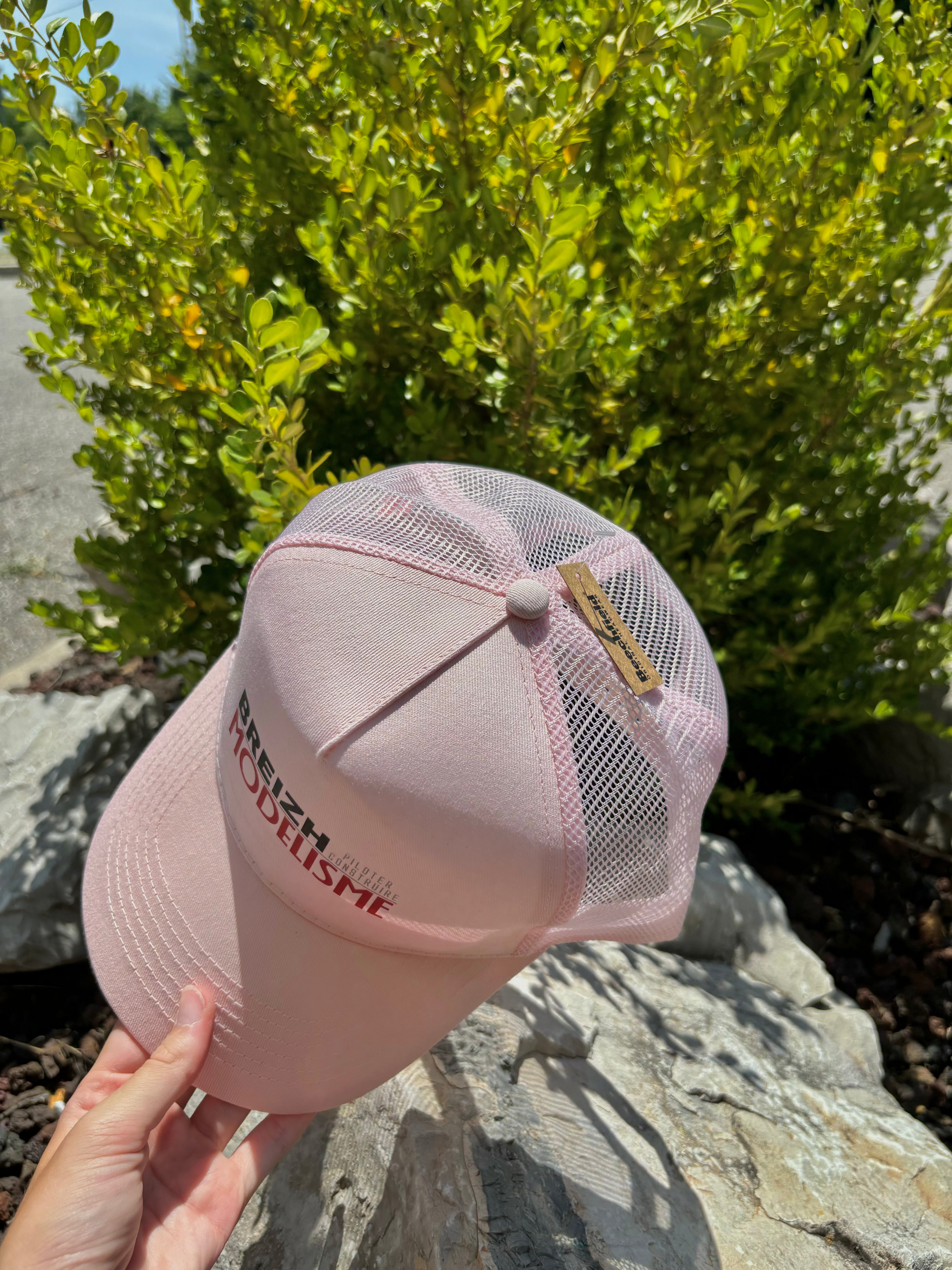 Casquette Breizh Modelisme trucker rose - Breizh Modélisme.