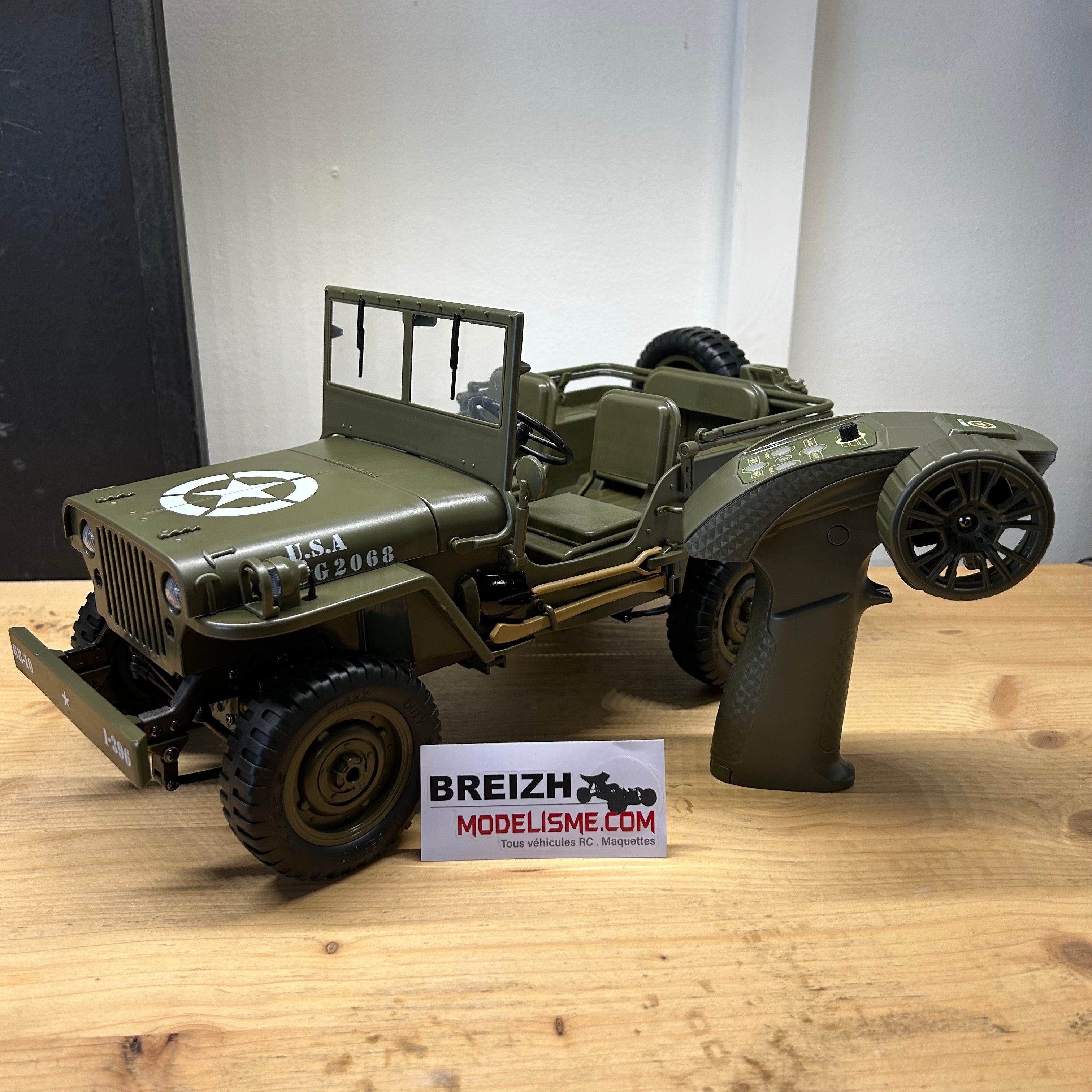 Jeep Willys radiocommandée E-Zee RC 1/10 4x4 - EZ-G2068