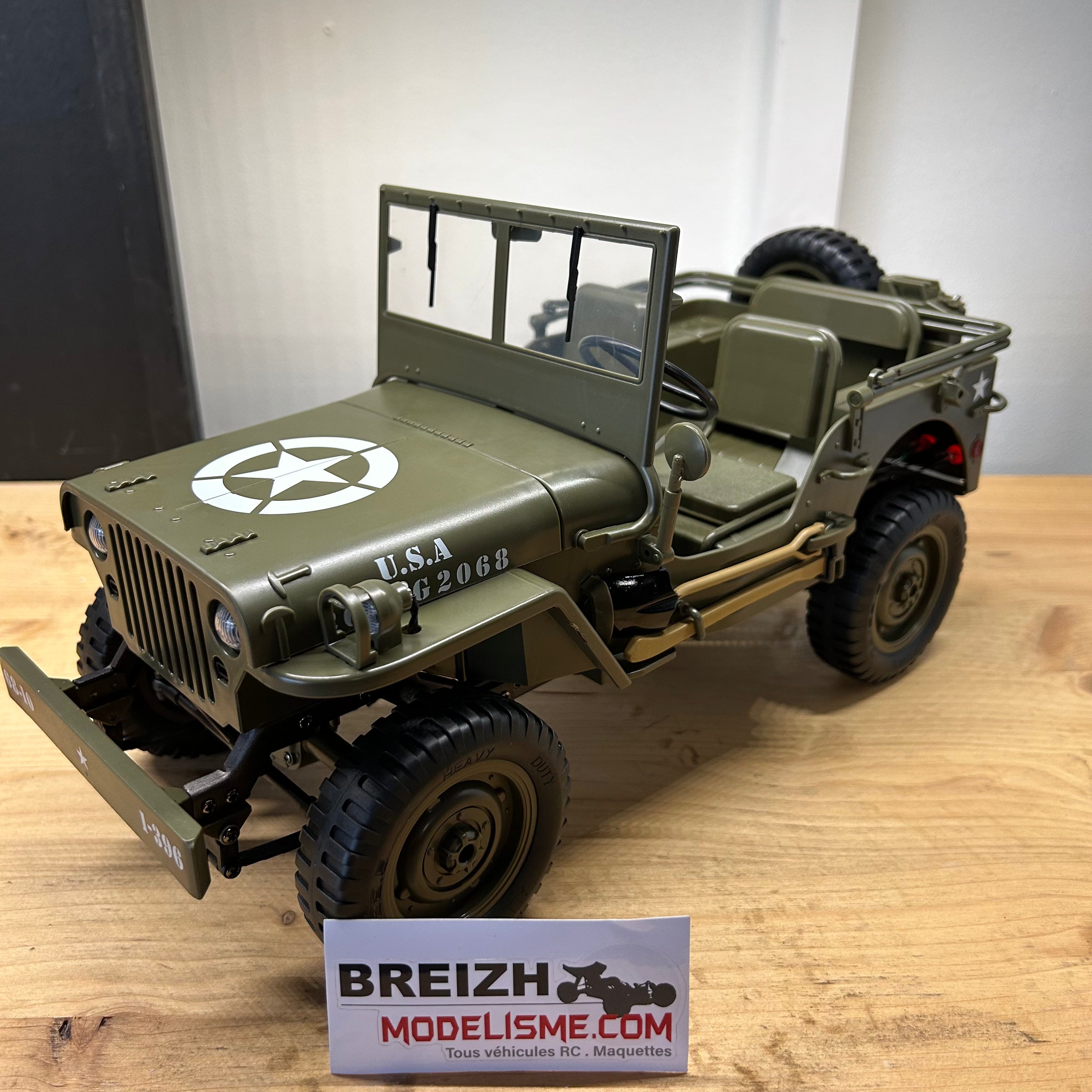 Jeep Willys radiocommandée E-Zee RC 1/10 4x4 - EZ-G2068