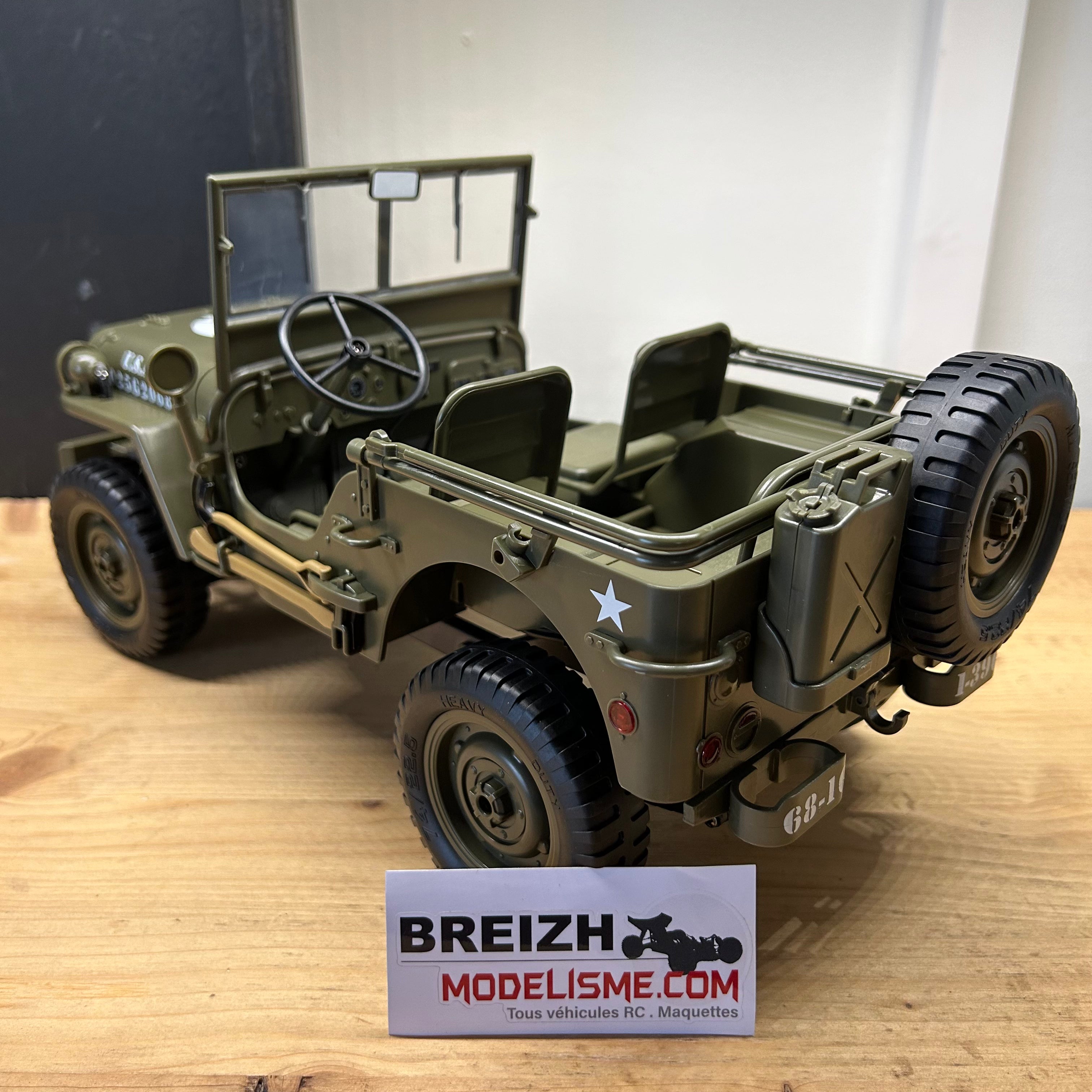 Jeep Willys radiocommandée E-Zee RC 1/10 4x4 - EZ-G2068
