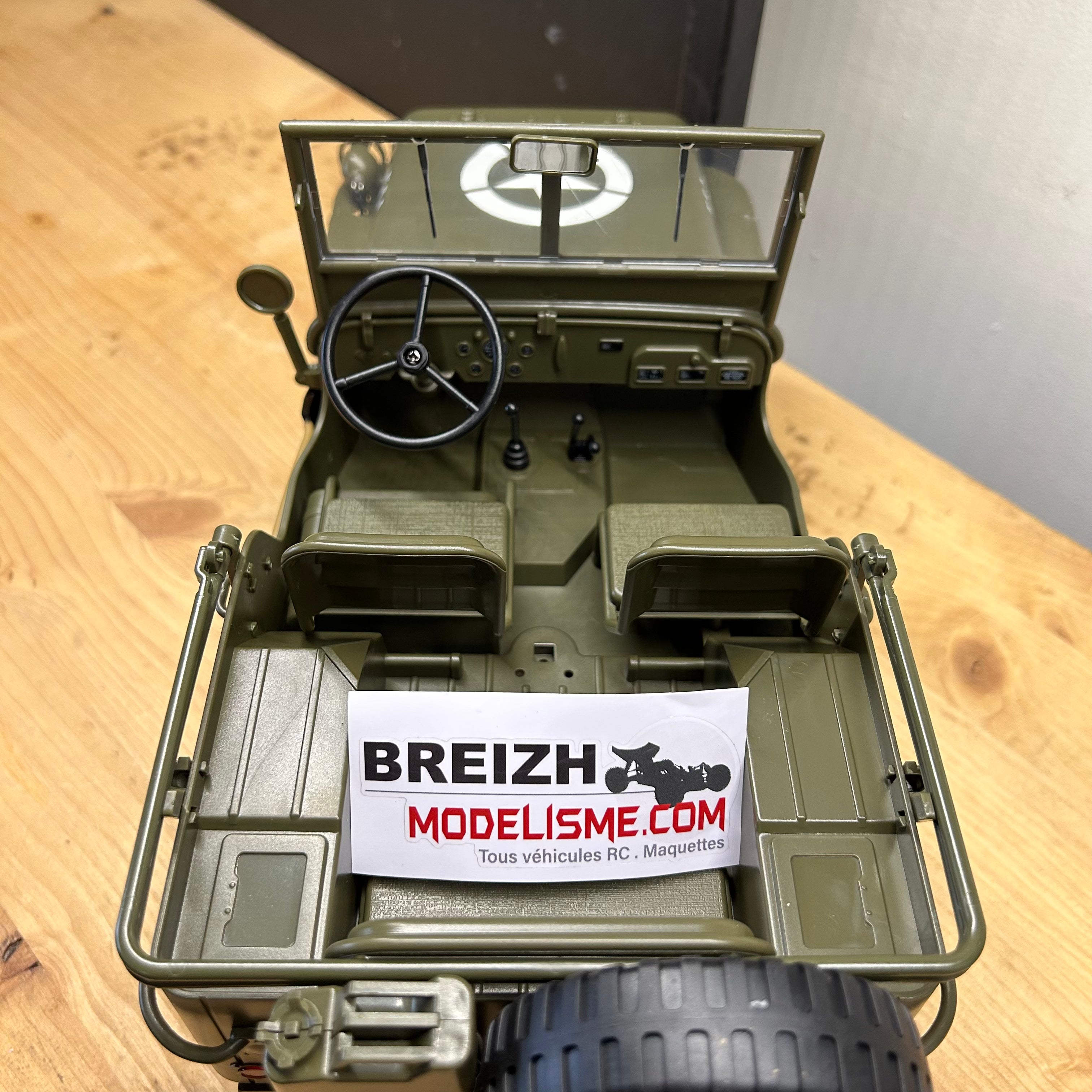 Jeep Willys radiocommandée E-Zee RC 1/10 4x4 - EZ-G2068