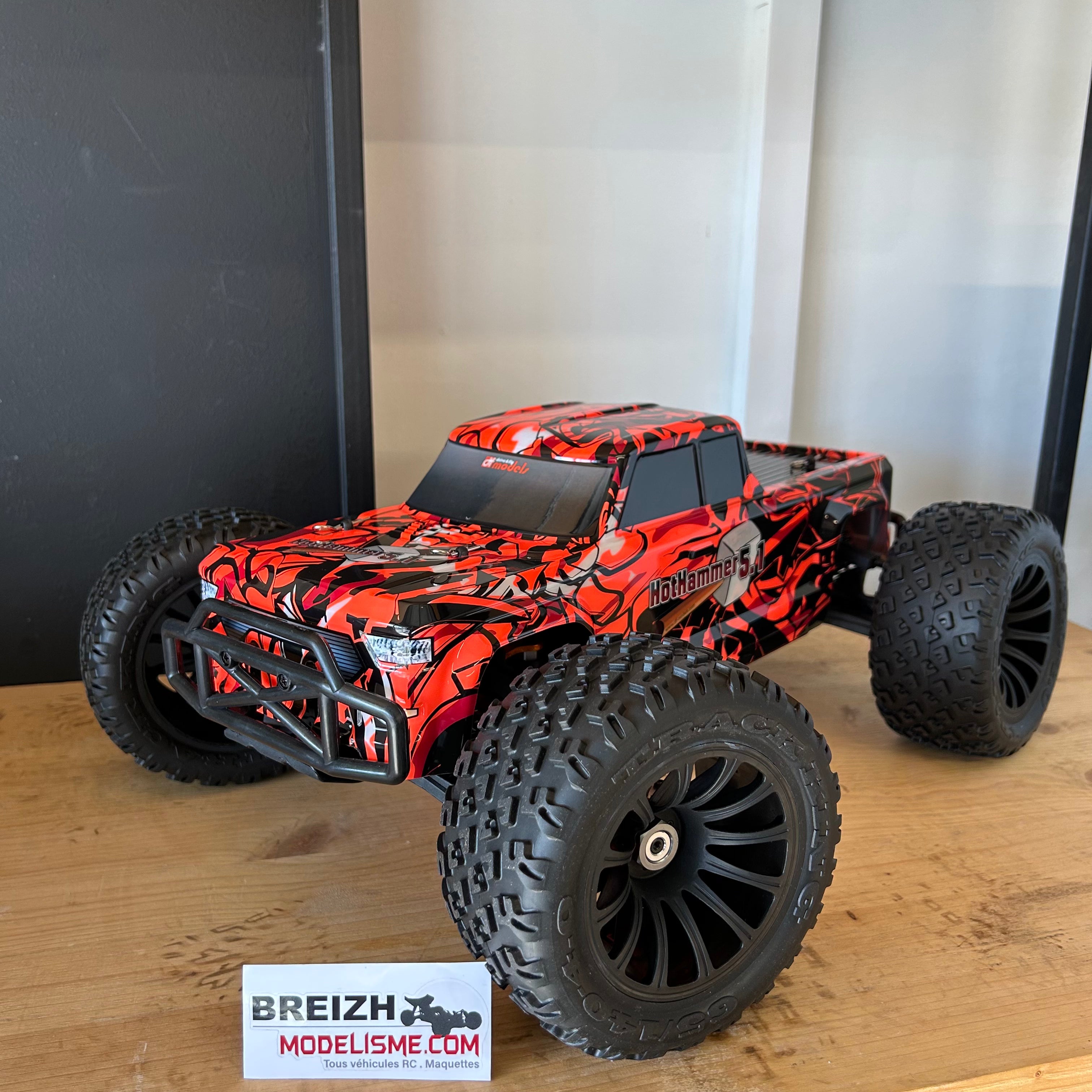 DF Models Monster 1/8 Big Hammer 5.1 Brushless Tout Terrain RTR 70km/h - 3199