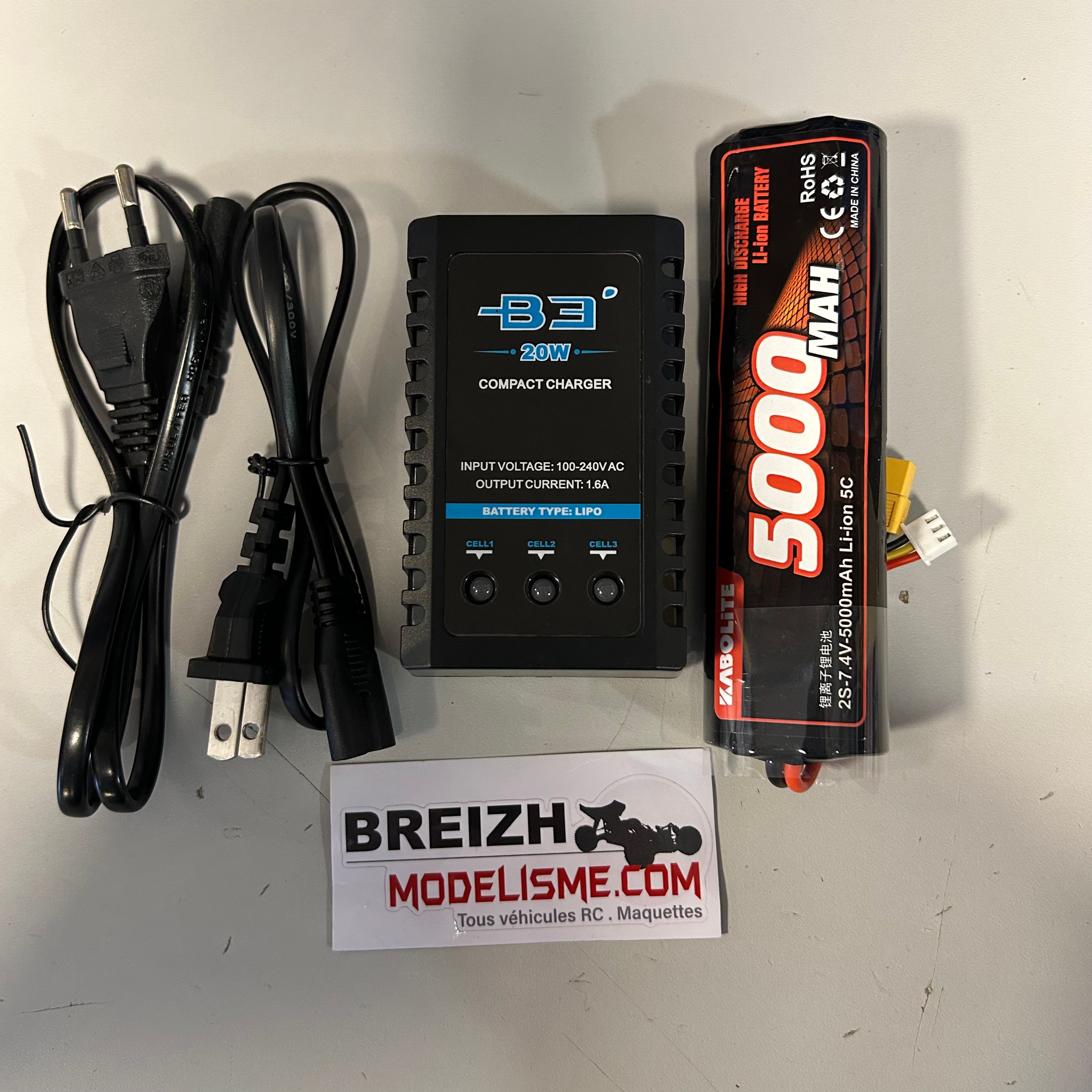 FM Electrics Camion Mercedes-Benz Arocs 4X4 1/14 (gris) avec semi-remorque Meiller (bleu)