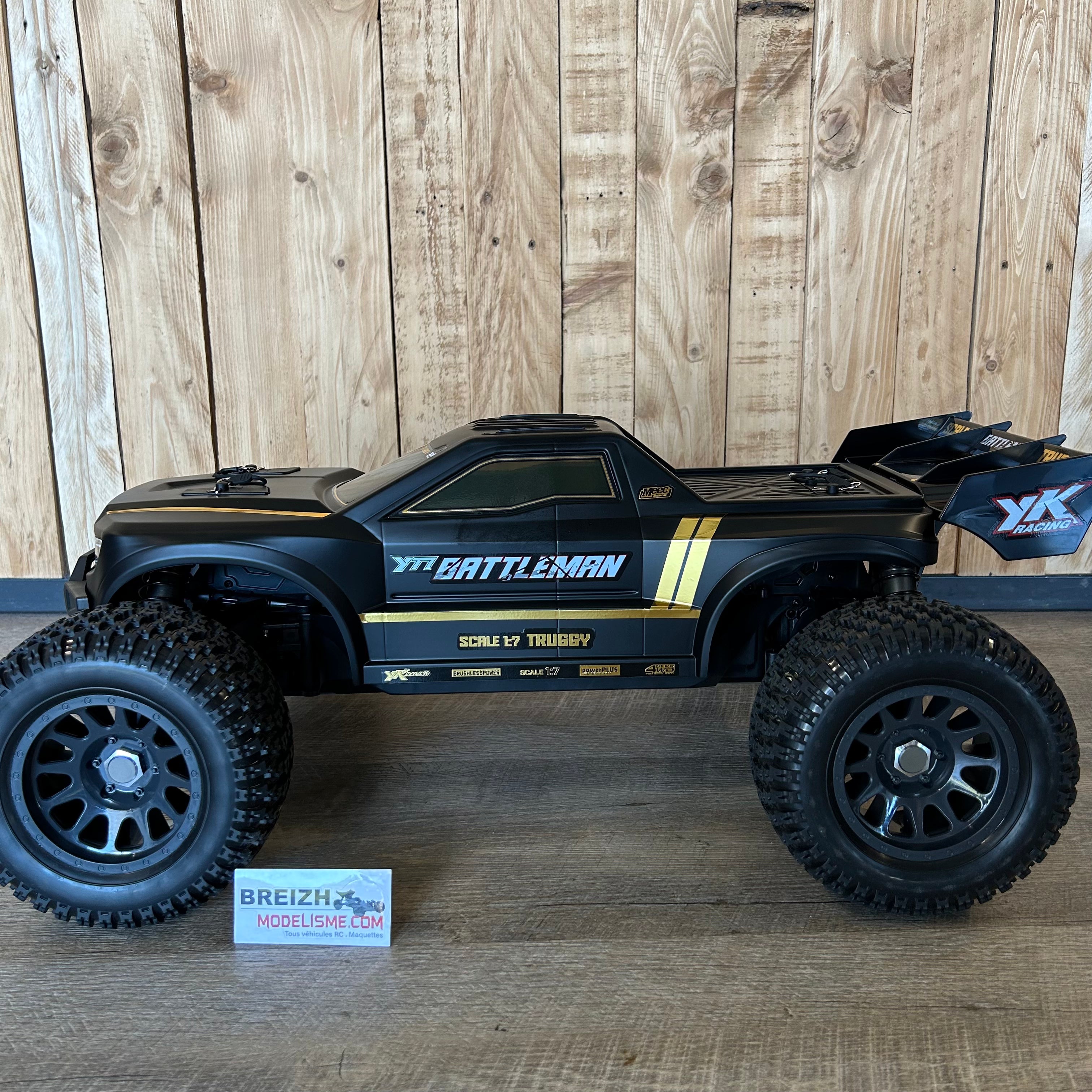 Yikong YT7 Pro Battlemann 1/7 Truggy 4WD Brushless noir mat 90km/h